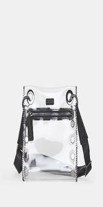 Tony Sml Crossbody Handbag - Clear Black