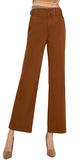 28" Inseam

Hi-rise

10" Front rise, 21-1/2" Leg opening&nbsp;

Cinch waist

Wide leg
Color: Jasper Brown
55% Cotton, 42% Rayon, 3% Spandex
Machine wash cold with like colors, Wash inside out, Gentle cycle, Do not bleach, Dry flat, Cool iron if needed, Or dry clean