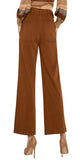 28" Inseam

Hi-rise

10" Front rise, 21-1/2" Leg opening&nbsp;

Cinch waist

Wide leg
Color: Jasper Brown
55% Cotton, 42% Rayon, 3% Spandex
Machine wash cold with like colors, Wash inside out, Gentle cycle, Do not bleach, Dry flat, Cool iron if needed, Or dry clean