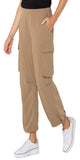 25-1/2" Inseam
Mid-rise
10-1/4" Front rise; 20" Leg opening
Pull-on with elastic back waistband
Slash side pockets
Side cargo pockets; D-ring tab detail on right pocket
Adjustable cinched hem
Color: Palo Santo
100% Polyester
Machine Wash Cold with Like Colors, Wash Inside Out, Only Non-Chlorine Bleach When Needed, Tumble Dry Low, Warm Iron If Needed, Or Dry Clean