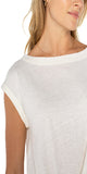 20-1/2"&nbsp;High Shoulder Point
Short flutter sleeve

Boat neck

Front twist knot drape
Color: Whip Cream
55% Linen, 45% Polyester
Turn Inside Out, Machine Wash Cold, Wash Separately, Do Not Bleach, Flat Air Dry, Reshape When Wet, Cool Iron If Needed, Or Dry Clean