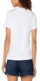 24"&nbsp;High Shoulder Point
Short Sleeve
V-neck
Straight hem
Color: White&nbsp;
49%Modal 47%Cotton 4%Spandex
Turn Inside Out, Machine Wash Cold With Like Colors, Only Non-Chlorine Bleach When Needed, Reshape When Wet, Dry Fat, Cool Iron If Needed, Or Dry Clean