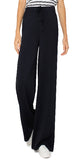 Color: Blk
Pull-on
Wide leg crop
Elastic waistband with tie front
Slant front pockets; No back pockets