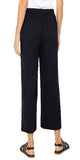 25'' Inseam
Mid-rise
10" Front rise; 19-1/2" Leg opening
Pull-on
Color: Blk
Wide leg crop
Elastic waistband with tie front
Slant front pockets; No back pockets